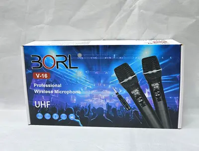Borl V-16 Professional Wireless Microphone set 2 in 1 - Brand new