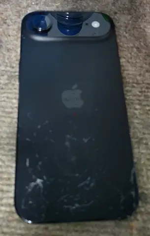 iPhone 17 air black - rear glass cracked, working condition