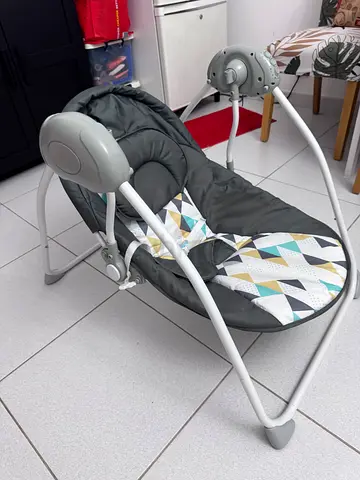 Lightweight Baby Swing/Bouncer with Mobile - Good Condition