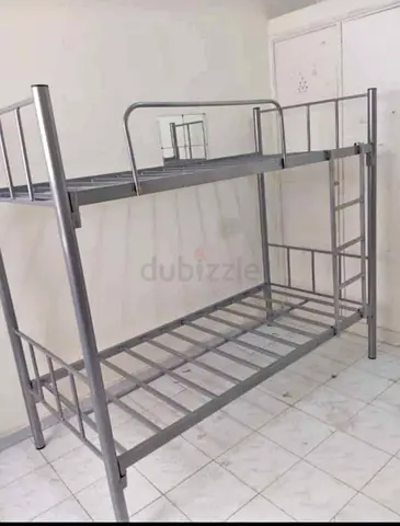 Metal Bunk Bed Double Decker - Sturdy Silver Frame