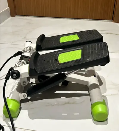 Compact Mini Stepper Exercise Machine with Resistance Bands - Light Use