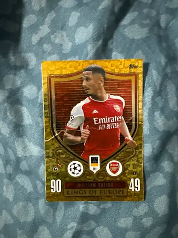 Topps William Saliba Arsenal Kings of Europe Trading Card