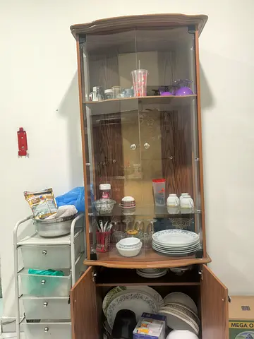Pure wooden (adjustable) cabinet for sale price can be negotiable