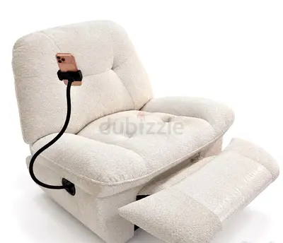 Luxury Recliner Chair Bouclé