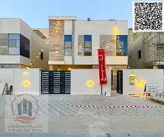 For rent, a villa in Ajman Al heilo , 4 master rooms, a Majles room, a hall, and a maid room