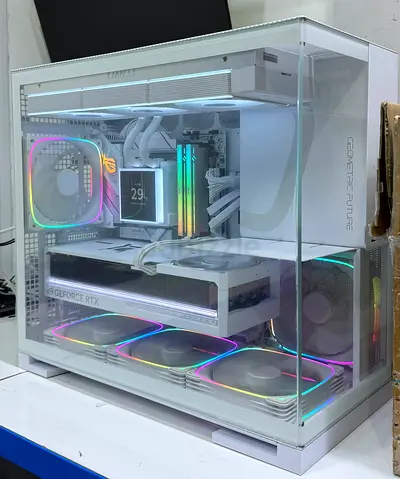 Beast Brand New White Ryzen 9800X3D RTX 5080 Gaming Pc / Multi Tasking Pc