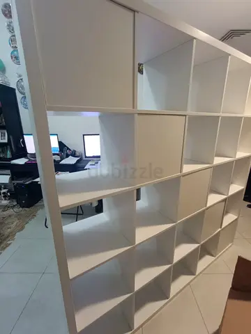 Large White Cube Shelving Unit / Room Divider - Good Condition