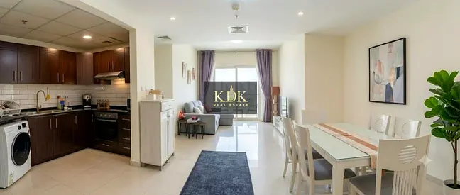 Furnished 2BR Apartment | The Manhattan JVC | Balcony & Pool Access