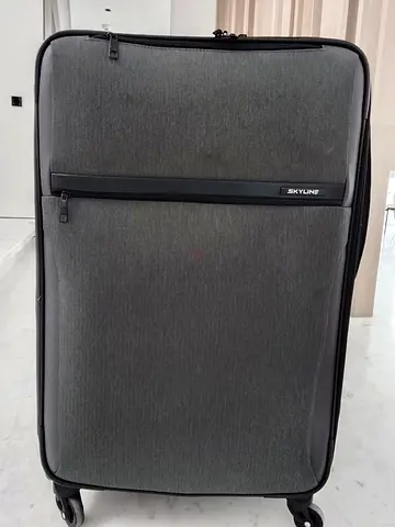 Skyline Softside Spinner Suitcase in Grey Large 70cm x 50cm x 30cm