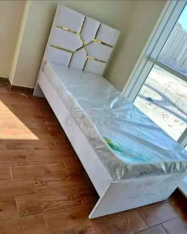 BRAND NEW SINGLE LUXURY BED WITH MATTRESS AVAILABLE CONTACT