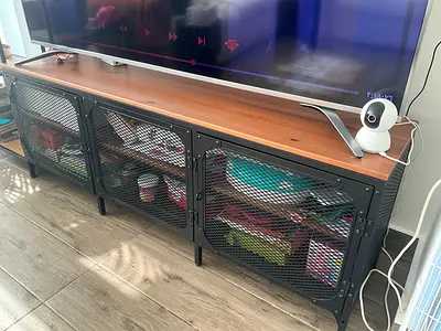 Ikea Tv table and the two shelves unit