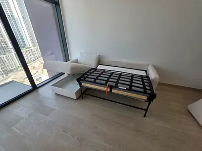 Excellent condition IKEA vimle Lsahpe sofa bed with storage