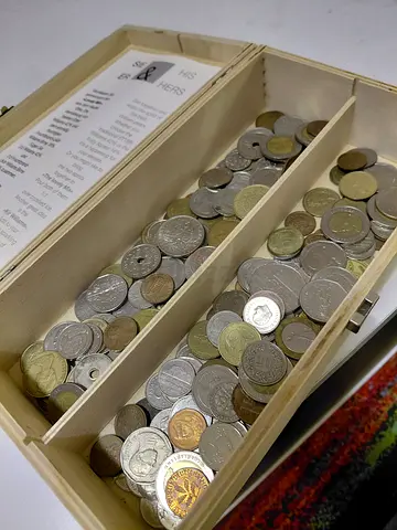 Old coins from different countries 1960 to 1980 1990 2000