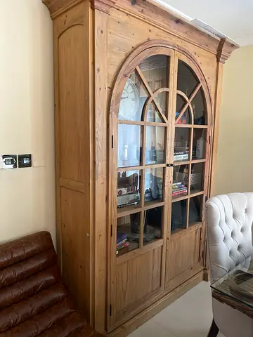Timothy Oulton Marina Home Solid Wood Bookcase Display Cabinet