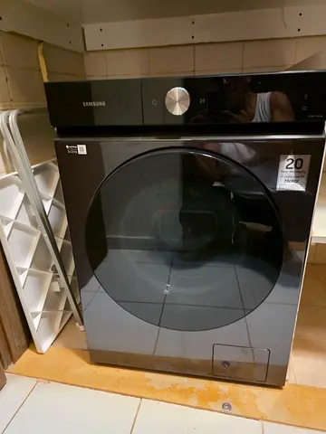 Samsung Front Load Washing Machine - 9kg (Black, Good Condition)