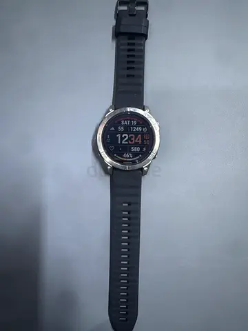 Garmin Fenix 7 PRO sapphire solar style Smartwatch with Silicone Band - Good Condition