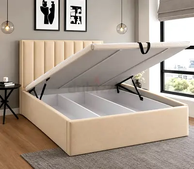 Brand new King size Hydrolic Storage bed with Mattress Available
