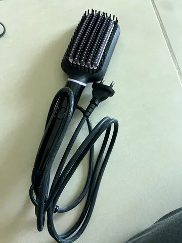 Used electric heated hair straightening brush - good working condition