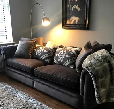 Timothy Oulton Marina Home Velvet Chesterfield Sofas