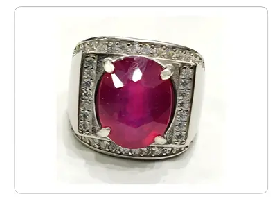 Certified Natural Ruby Ring