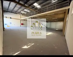 Prime commercial warehouse with mezzanine (6,000 sq ft): 3-phase power, dual entrance, ready for imm