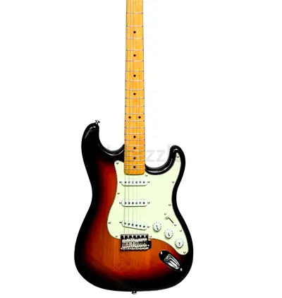 Sunburst Electric Guitar - Strat-style with Maple Neck and Backpack and Accessories