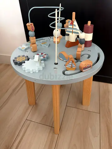 Little Dutch Wooden activity table with bead maze and gears