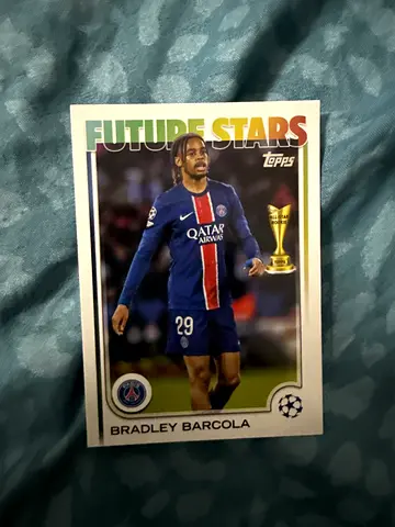 Topps Future Stars Bradley Barcola PSG Rookie Card