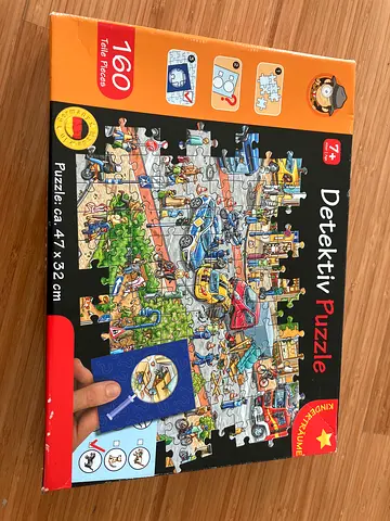 Detektiv Puzzle 160 Pieces - 47 x 32 cm (Kids mystery seek-and-find)