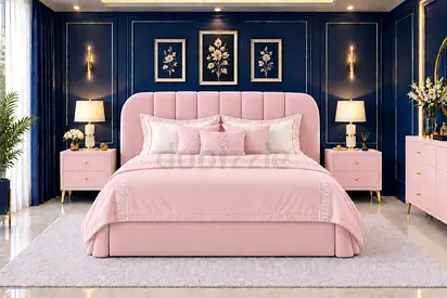 New upholstered queen bed with storage bed and padded headboard good queen size bed