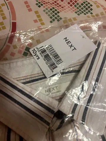 NEXT striped cotton shirt — kids size 10 yrs, new with tags 12 year size available hai