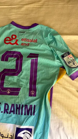 Al Ain FC Away Jersey #21 Rahimi - Light Teal/Purple, Size Unspecified