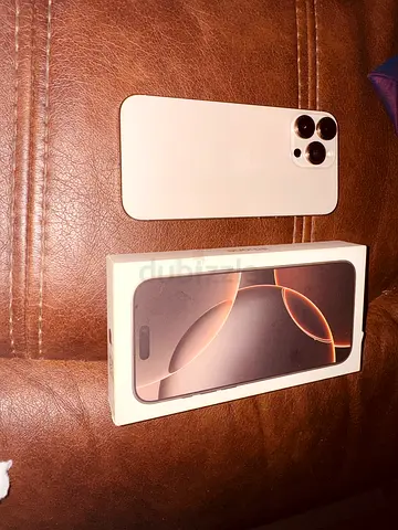I phone 16 pro max desert titanium 256GB , with the box