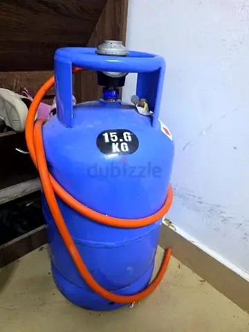 15kg Blue Gas Cylinder with Hose - Good Condition