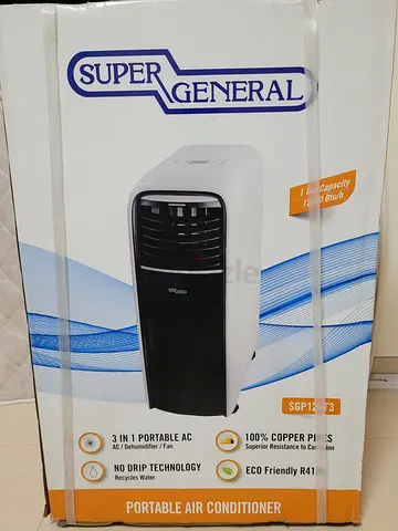 Super General Portable Air Conditioner (3-in-1) - 12,000 BTU