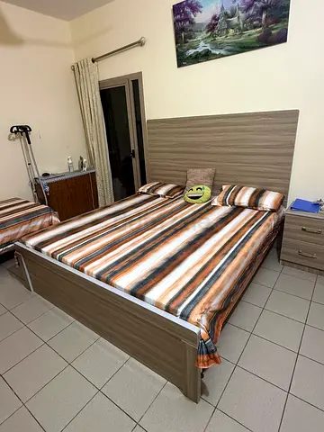 Bed set for sale with dressing two side tables