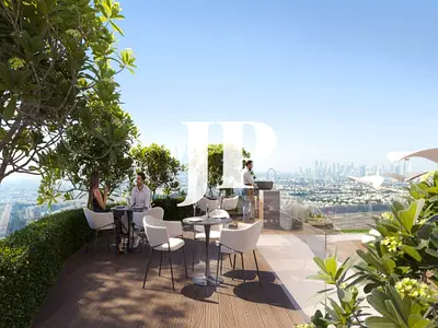 غرفة نوم واحدة مطلة على سكاي لاين | إيلاريس سكاي JVT | إمكانية استخدام المسبح والمنتزه