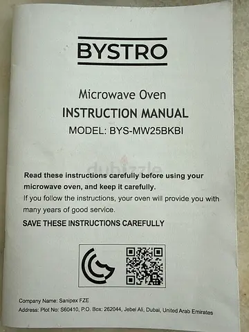 Built-in Bystro Microwave Oven - Very Good Working Condition