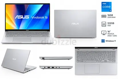 ASUS VivoBook 16 | Intel Core i5 | 16GB RAM | 512GB SSD | Windows 11