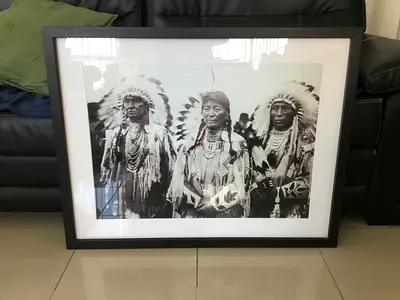 Marina Home “Indian Chiefs” Framed Art (90x70 cm)
