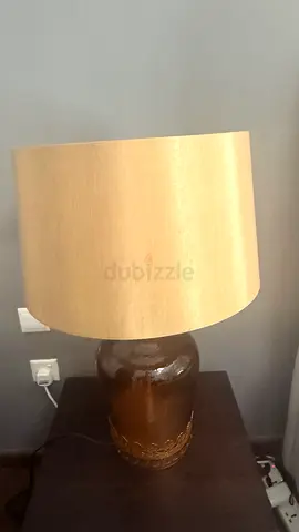 2 Brown ceramic table + 2 lamps( individual or together )