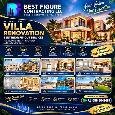 🏡 VILLA RENOVATION & Interior Fit-Out | Kitchen, Bathroom, Pool & Landscaping