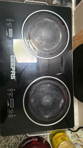Geepas Double Electric Hot Plate - 2 Burner Portable Cooktop