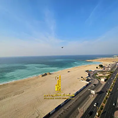 Sea view | Furnished 2BHK apartment | Corniche Residence Towers | For monthly rent | Bills and internet included | Gym, pool, and parking