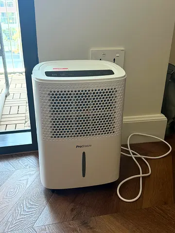 Portable ProBreeze Dehumidifier - Compact, White, Good Condition