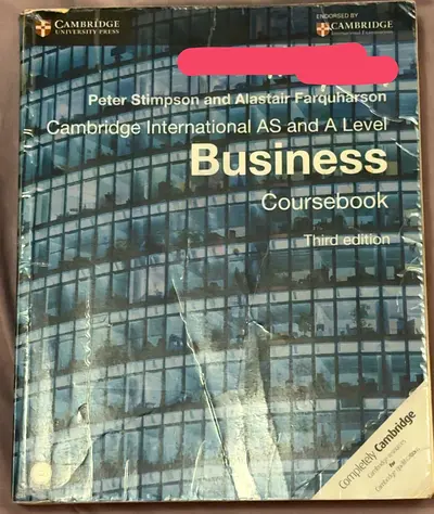 Cambridge International AS and A Level Business Coursebook (Third edition)