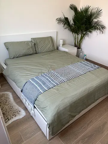 IKEA MALM Bed Frame (High, w/ Storage) + VESTERÖY Mattress – 160x200cm – Excellent Condition