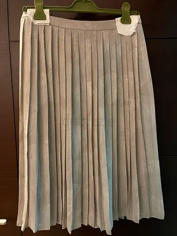 Halogen Pleated Skirt (Grey and Camel) - Size US 6 and 10