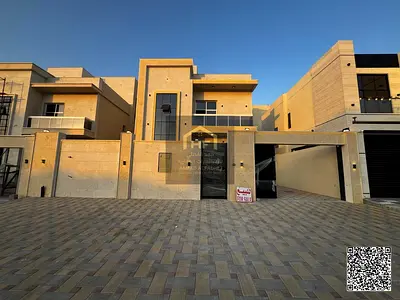 Modern Luxury Villa with Rooftop for Sale in Basateen 2 Project, Al Helio, Ajman | Freehold for All Nationalities – All Registration Fees Included An