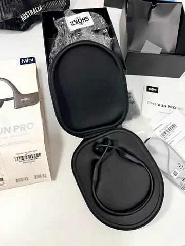 Shokz OpenRun Pro Mini (Model S811), a premium set of bone conduction sports headphones. This "Mini"